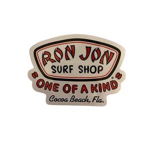 Ron Jon Surf Shop Sticker Decal Surfing Beach Florida Coastal Coast Summer